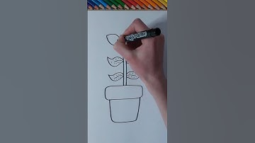 Thumbnail of How to draw easy... a Plant✨️🪴 #shorts