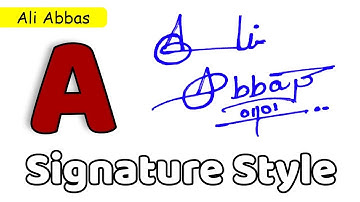 ✅ Ali Abbas Name Signature Request done
