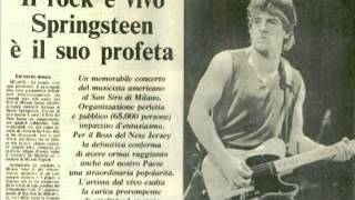 Bruce Springsteen - Working on the highway (Milan 1985)