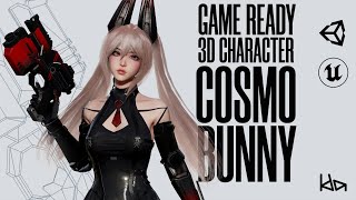 PREVIEW - GAME-READY 3D Character - Cosmo Bunny Girl