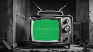 Old Rusted Retro Tv Green Screen | 4K | Vintage | Global Kreators