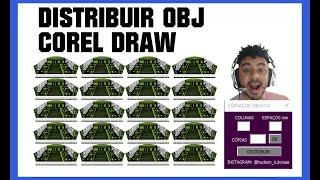 Como Distribuir CÓPIAS IGUAIS de Objetos no CorelDRAW AUTOMATICAMENTE!