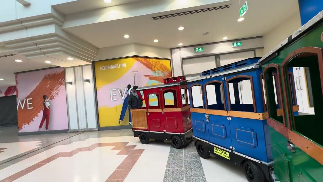 London shopping mall kids' train ride | Exchange Ilford