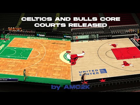 Boston Celtics And Chicago Bulls Realistic Core Court For NBA 2k14 Released By AMC2k