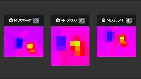 Thermal Camera/Array Comparison: MLX90640, MLX90641 and AMG8833