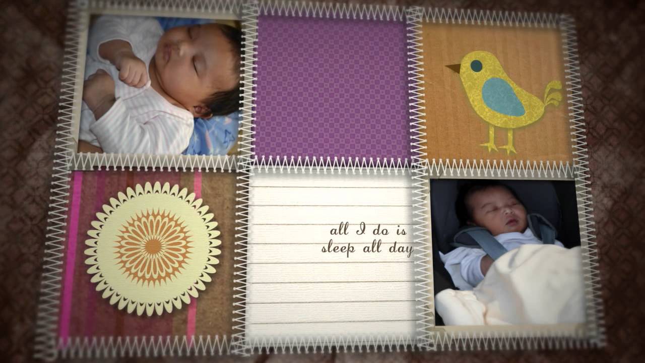 Kourtney Baby Montage (After Effects Baby Scrapbook) YouTube