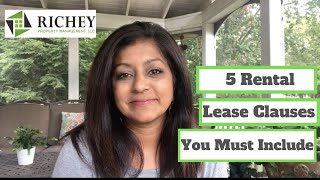 Landlord Tenant Lease Agreement Essentials  5 KEY LEASE CLAUSES You must Include!