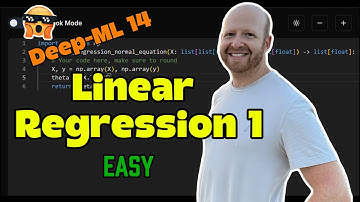 Deep-ML 14: Linear Regression With Normal Equation