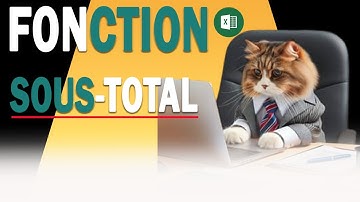 La fonction SOUS-TOTAL de Microsoft EXCEL