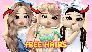 Get 3 FREE Hairs on Roblox! 🎀💕