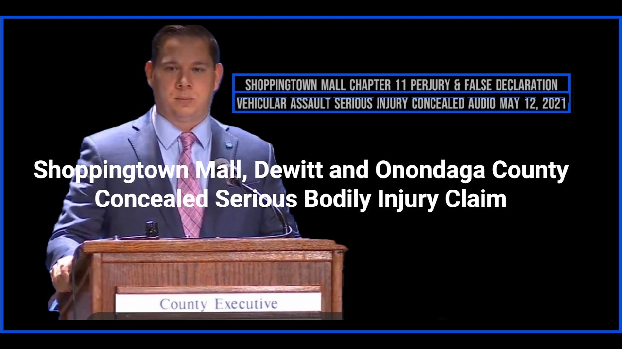 Onondaga County Fraudulent Acquisition Shoppingtown Mall Digital Tapes (Evid.) Desiree Yagan 5.12.21