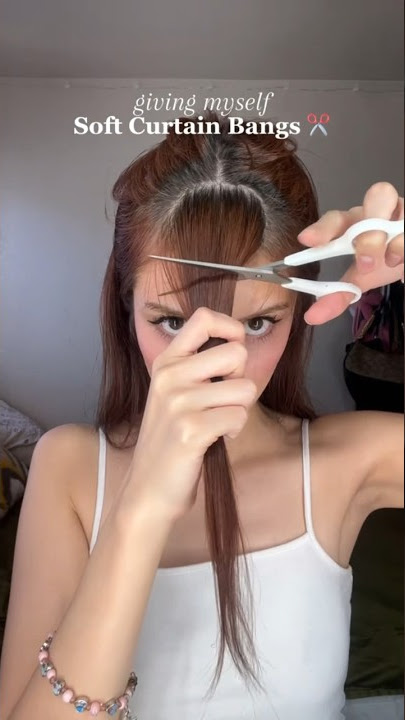 DIY Soft Curtain Bangs Haircut