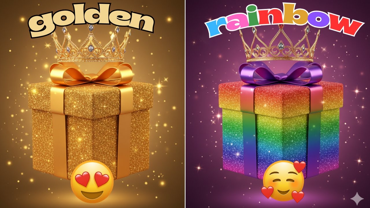 Choose Your Gift Box 🎁 | Build Your Dream Life | Golden vs Rainbow