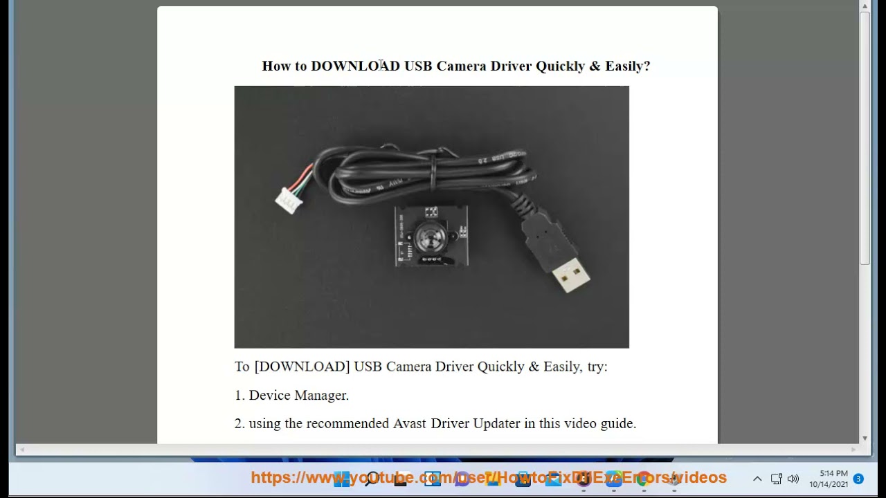  Update  DOWNLOAD USB Camera Driver for Windows 11/10/8/7