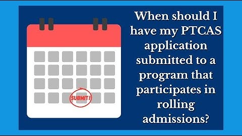 When is the ideal time to submit your application when a program has  rolling admissions?