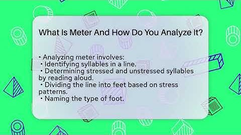 What Is Meter And How Do You Analyze It? - The Prose Path