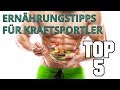 Top 5 Ernährungstipps für Kraftsportler | Prof. Ingo Froböse