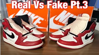Air Jordan 1 Chicago Lost and Found Real Vs Fake Pt.3 updated version