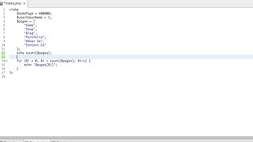 PHP5, HTML & CSS Web Project | Initialization Statement in For Loop | Part-20
