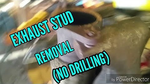 Broken Exhaust stud removal without drilling