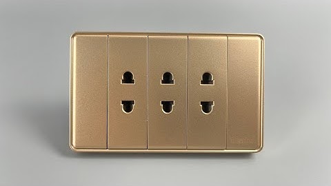 Trọn Bộ Công Tắc, Ổ Cắm Tràn Viền Tenko TK-C1 Vàng I Tenko.com.vn