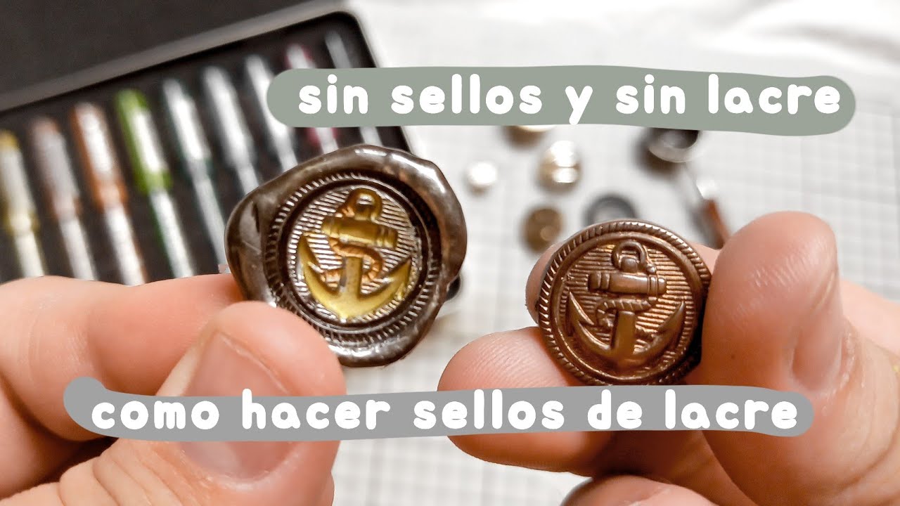 como hacer sellos de lacre caseros sin sellos y sin lacre 