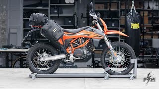 Perun moto KTM 690 2019+ Luggage rack, Extension plate and Heel guards with Kriega OS18 & US40