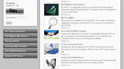 ECP or EECP Patient Video