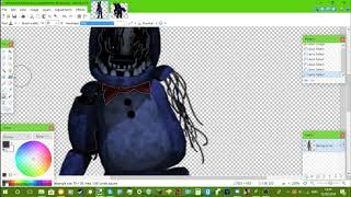 My first speed edit!/ Withered Bonnie in Withered Freddy's pose edit