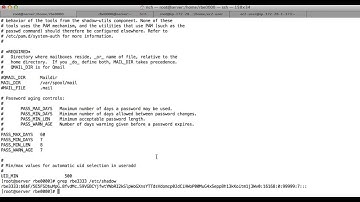 Linux: changing password aging on existing users