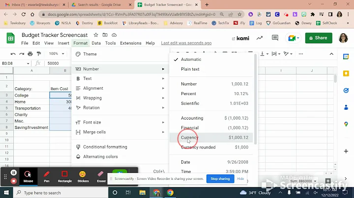 Budget Tracker Tutorial 3 - Formatting Numbers