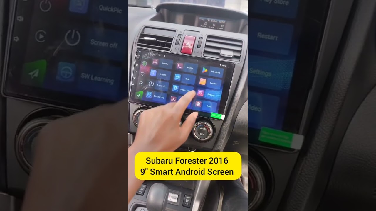 Upgrade your Subaru Forester 2016 with a Modern 9 inch Screen to access Maps, Youtube , Android auto