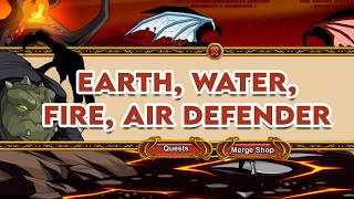 AQW Earth Defender Token, Water, Fire, Air Bot