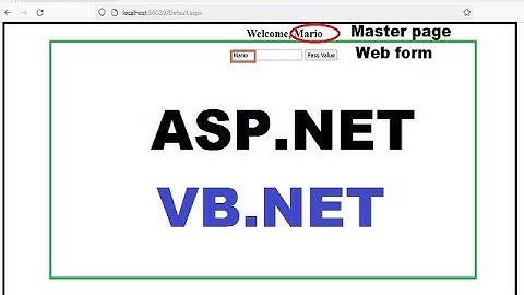 Asp.net tutorial: How to pass value from web form to master page in asp.net VB.net