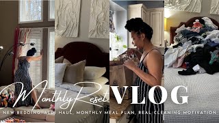 MONTHLY RESET ROUTINE | MEAL PLANNING | CLEANING MOTIVATION | GROCERY SHOPPING | TONS OF LAUNDRY