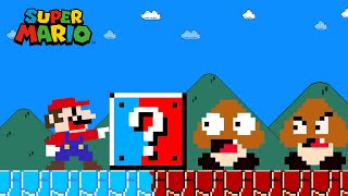 Super Mario Bros. but everything Mario touches turns to FROZEN and ICED | Game Animation