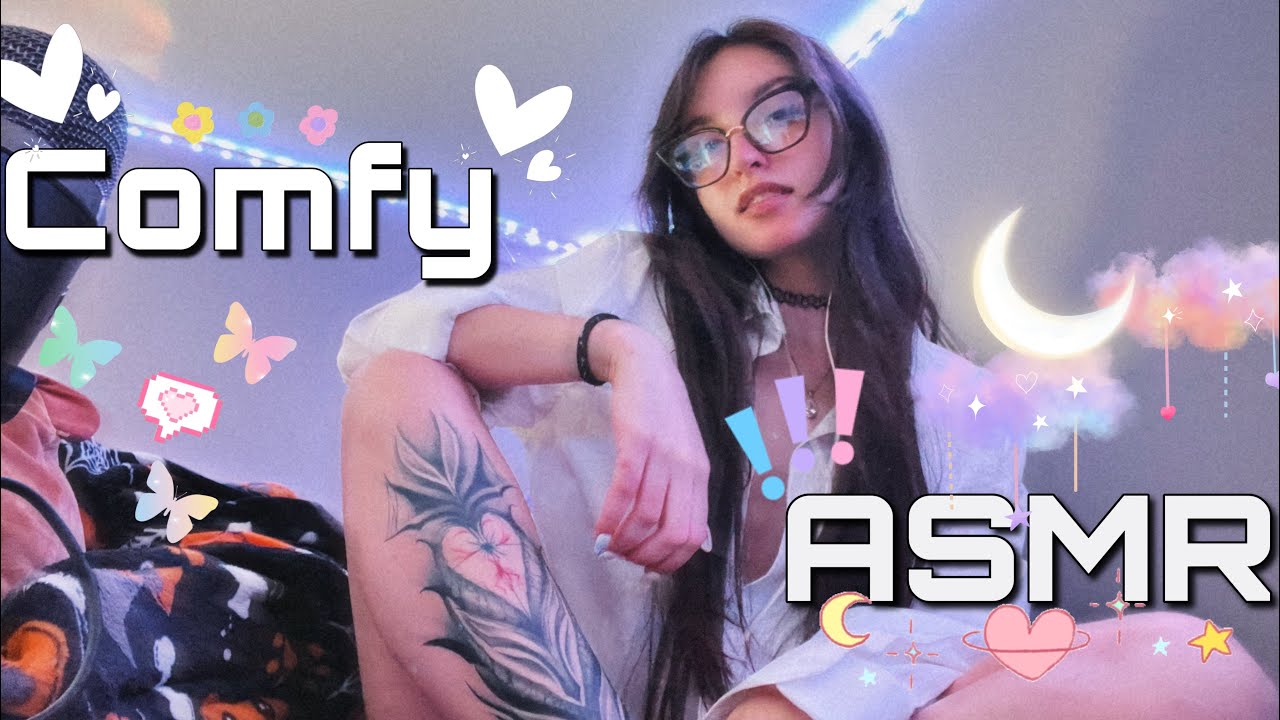 Comfy Cozy ASMR | Chill Mouth Sounds, Hand Movements, Skin Scratching +