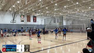 Iowa Impact 2nd set Prep Dig Gauntlet