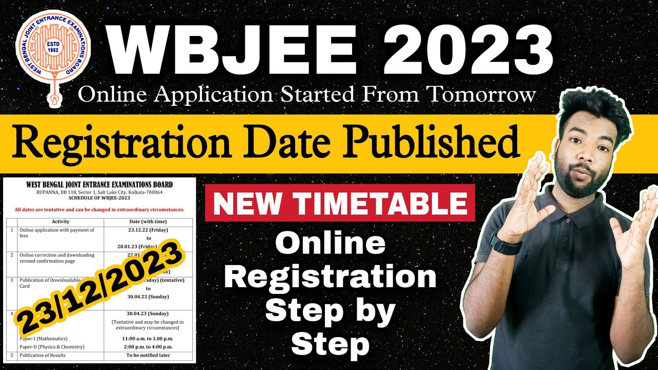 Wjee WBJEE 2023 Online Registration/Application Started From Tomorrow ...