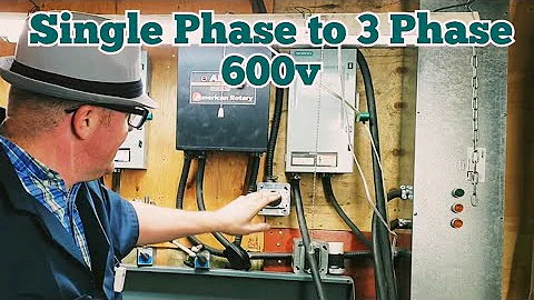 220v house power converted to 3 phase power 600v 440v walk through