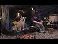 It Felt Like Autumn|Peaceful Forest Camping with My Dog ASMR