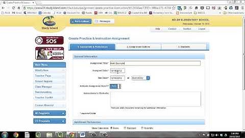 Study Island: Creating an Assignment & Activating your Class