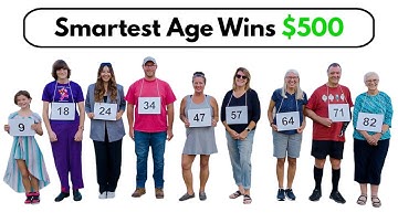 Ages 1 - 90 vs General Knowledge Quiz