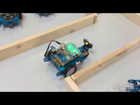 mBot labyrinthe et capteur ultrason motorisé en 3ème (maze)