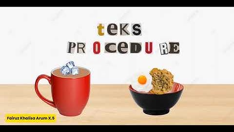 PROCEDURE TEXT ; Noodles & Thai Tea