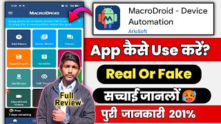 MacroDroid App Full Tutorial Hindi | Best Macros, Device Automation, App Lock & Remote Control screenshot 4