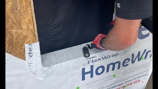 Loudermilk Homes  Tyvek Window Flashing Using AAMA Method B for Window Installation