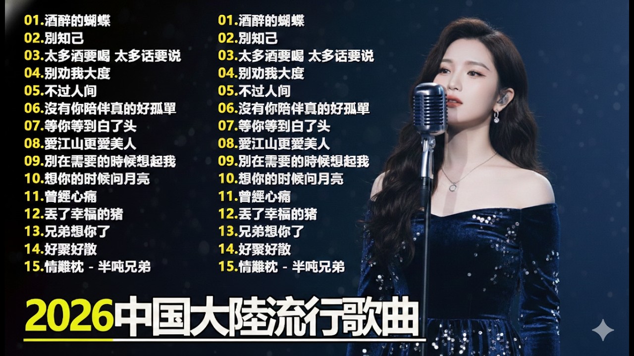 大陸流行歌曲🎈🎈【無廣告】2025最新歌曲 2025好听的流行歌🎗️華語流行串燒精選抒情歌 🎗️Top Chinese Songs 2026