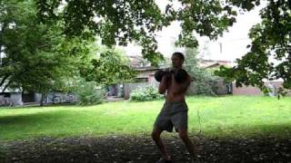 A tough mistress: the kettlebell long-cycle clean and jerk (2x32kg KBs)