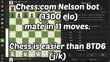 I did beat Chess.com Nelson in 11 moves,